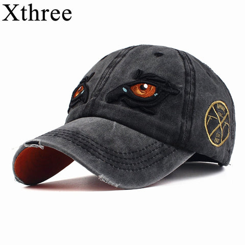 Xthree 100% Washed Cotton Baseball Cap