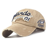 Xthree washed cotton retro baseball cap