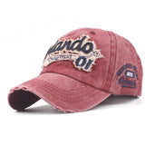Xthree washed cotton retro baseball cap