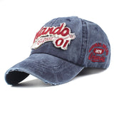 Xthree washed cotton retro baseball cap